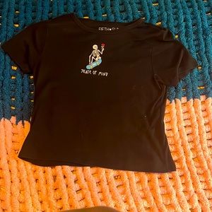 Skate of mind crop top